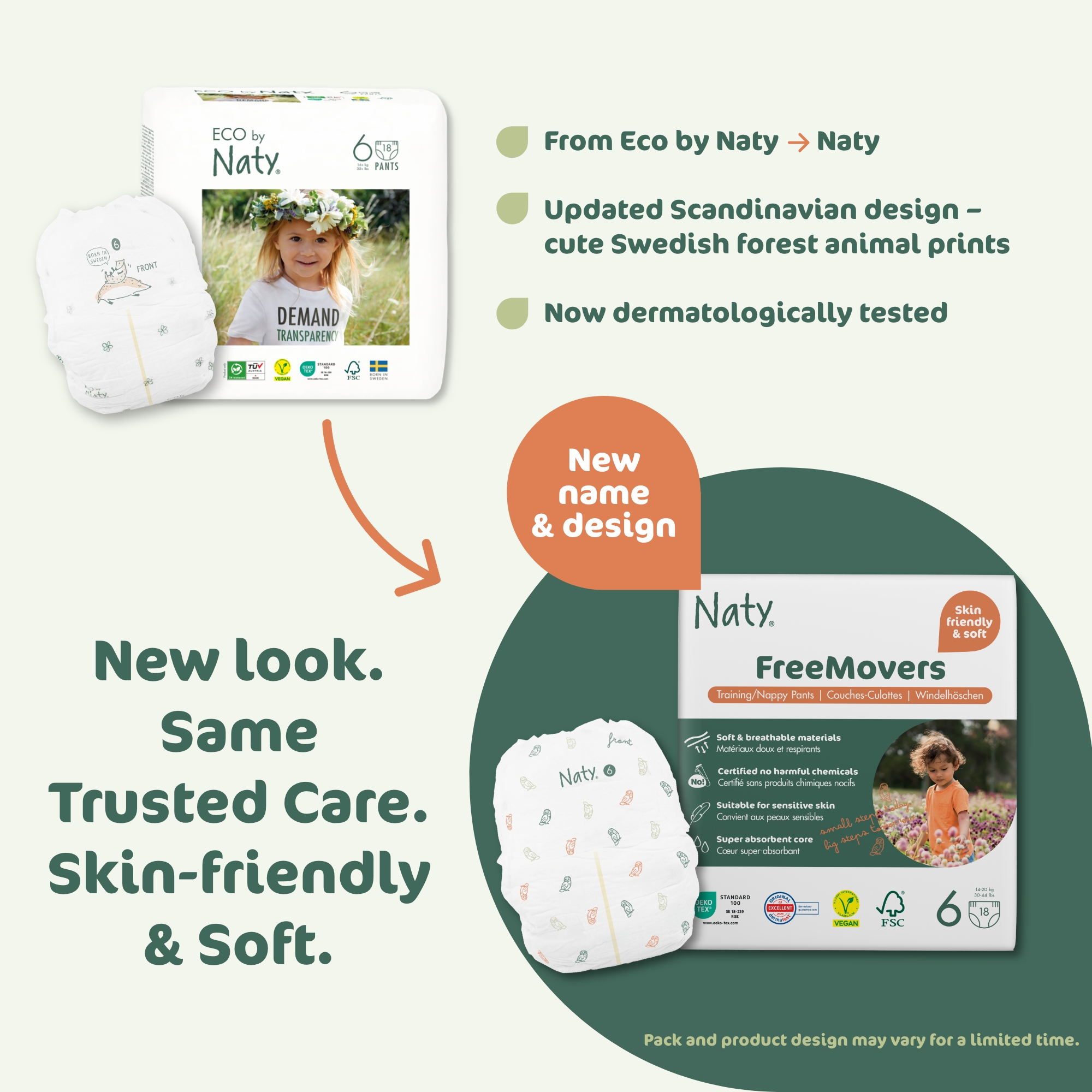 FreeMovers Diaper Pants (Size 6), , thumbnail, Eco by Naty